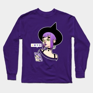 Phone witch Long Sleeve T-Shirt